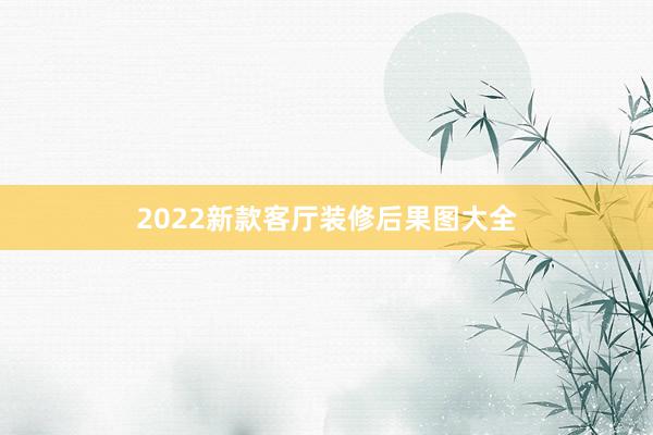 2022新款客厅装修后果图大全